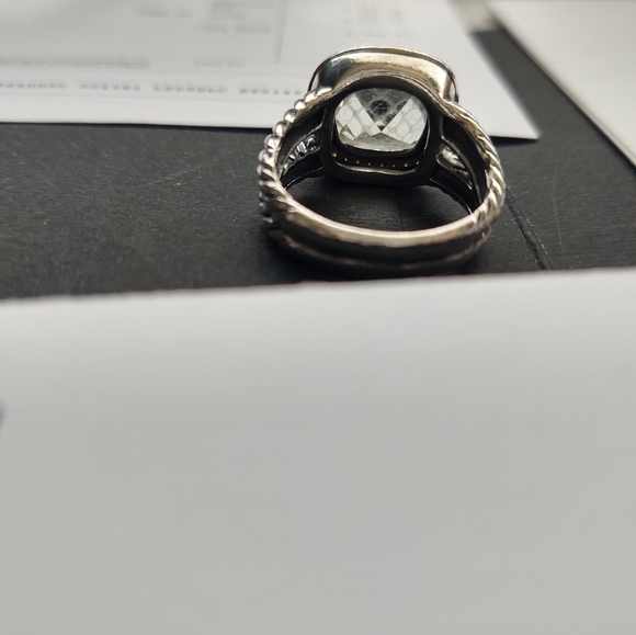 David Yurman Pave and Sage Ice Ring - Picture 3 of 6